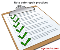 Rate auto repair practices in the trade